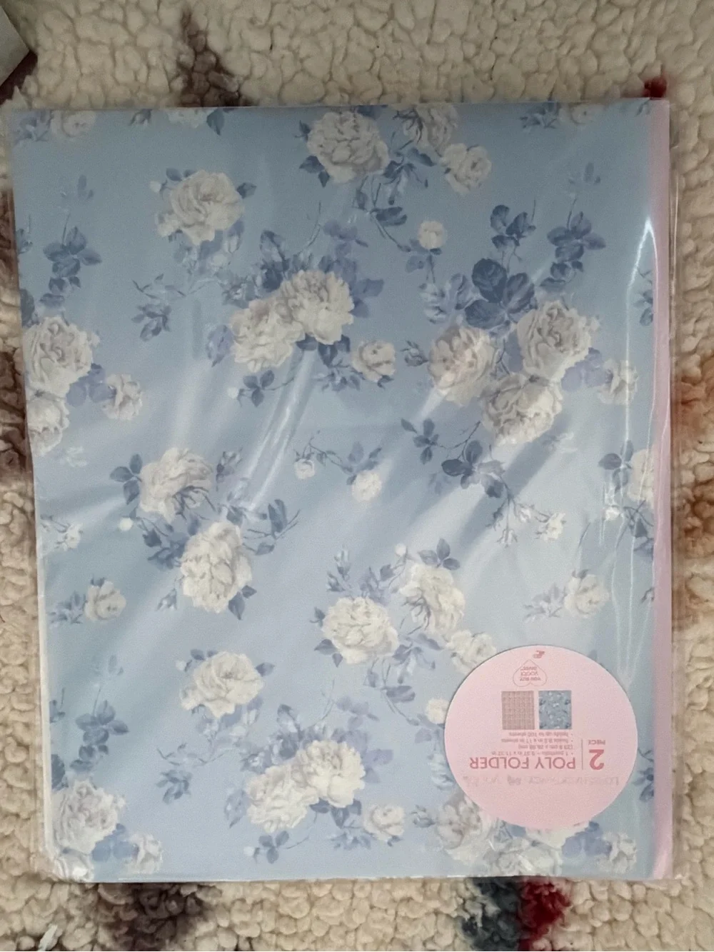 2piece Poly Folder LoveShackFanc Yoobi Pink & blue